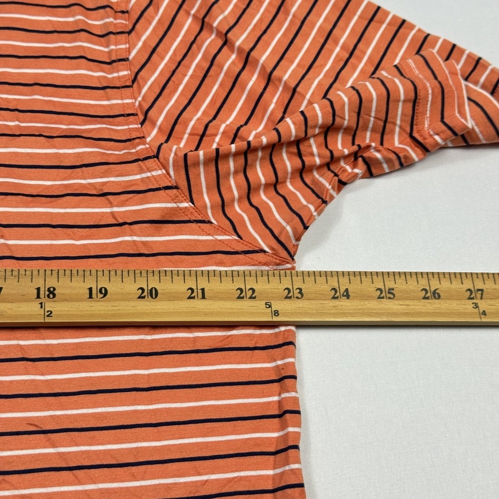 Masters Augusta National Golf Shop Polo Shirt Mens Large Orange Striped - Picture 9 of 11